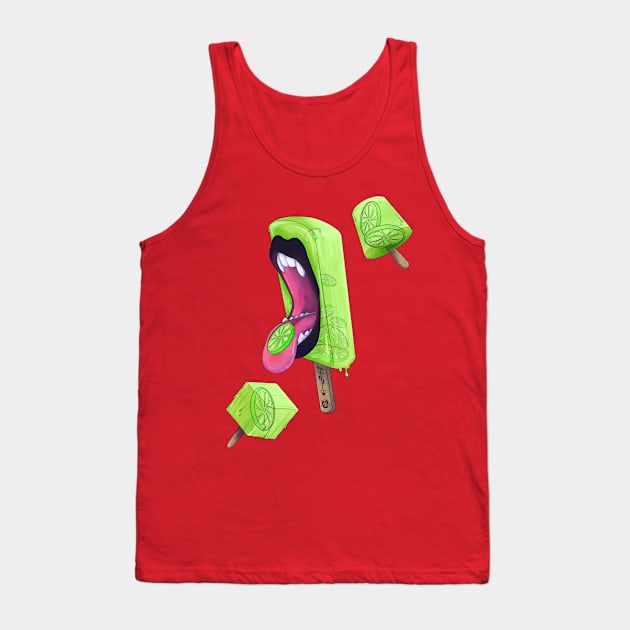 Lime Popsicle Tank Top by 3lue5tar